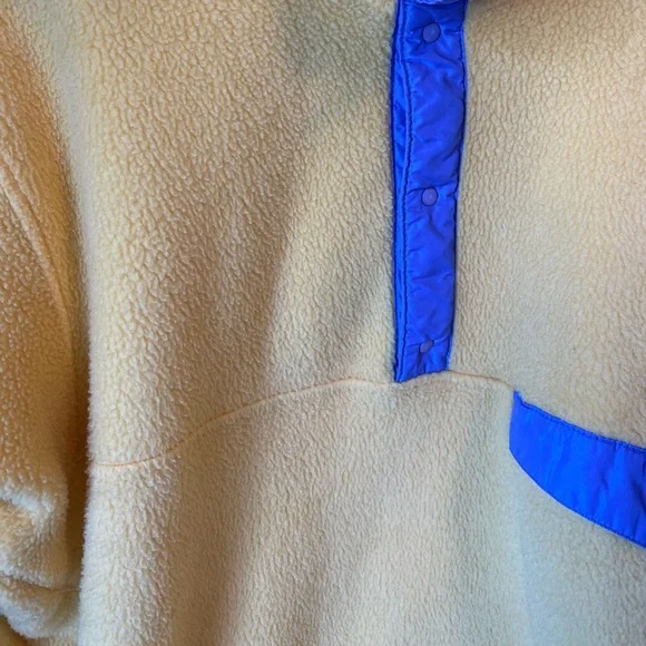 Vintage 90s Patagonia Synchilla Yellow Snap-T Rare Fleece - Picture 3 of 6